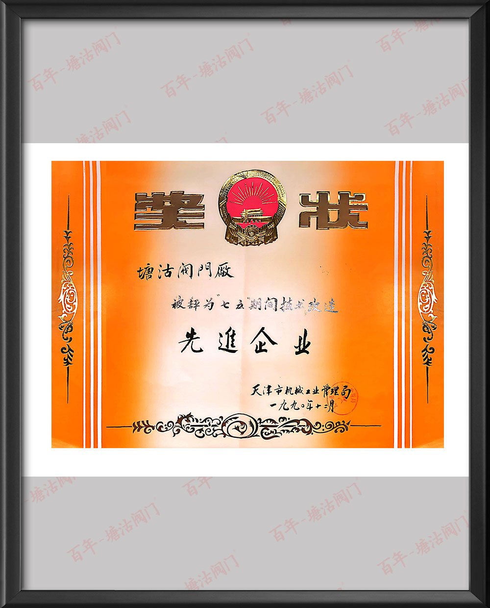 七五期間技術(shù)改造先進企業(yè)